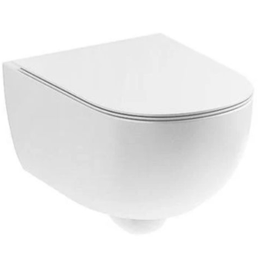 NIC DESIGN WC puodas su dangčiu. Spalva matinė balta. 3709003/5712003